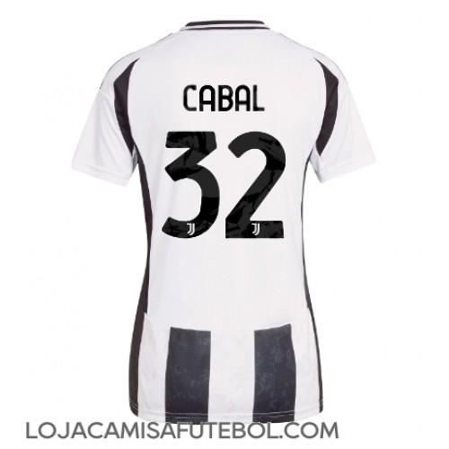 Camisa de Futebol Juventus Juan Cabal #32 Equipamento Principal Mulheres 2024-25 Manga Curta